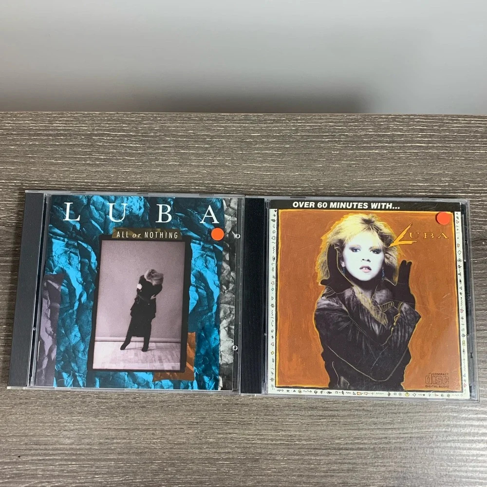 Luba CD’s All Or Nothing & Over 60 Minutes With USED Lot Of 2 Sleeve Covers